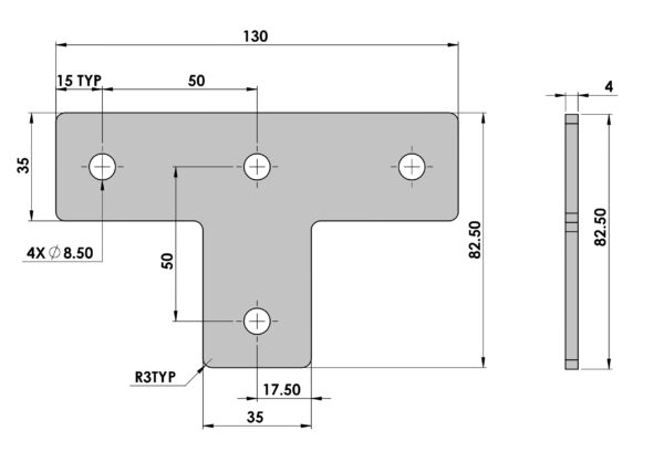 3 Way Joint (T Type) Slot - 10 - Image 2