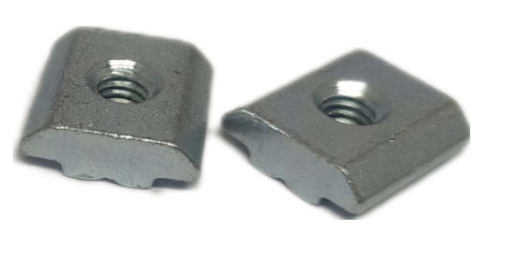Rectangular Slot Nuts Slot Nut (SQ Nut) Slot 6,M4 Zinc Plated - Dexterous Aluminium Profile