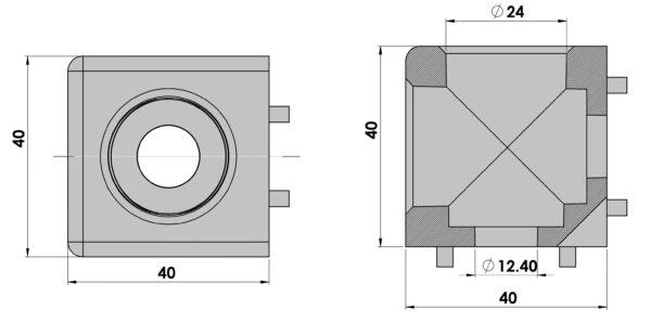 Cubic Connector 40x40-2D - Image 2