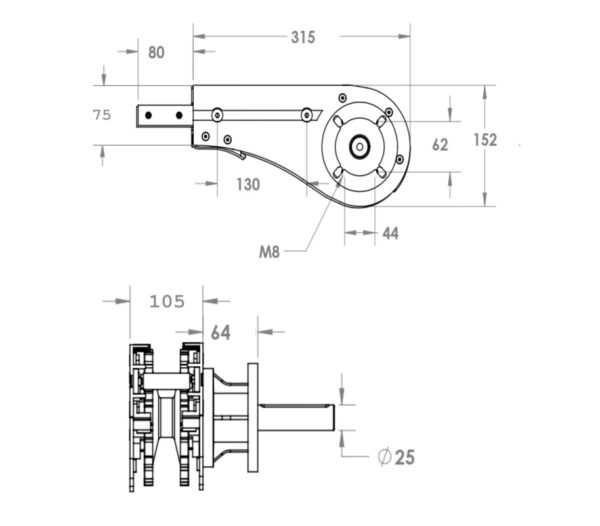 Drive Unit 85mm Section - Image 2