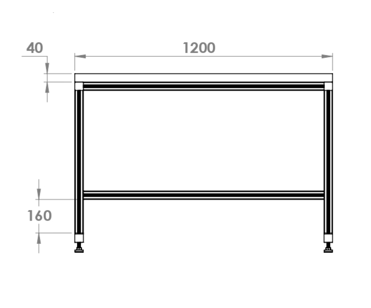 Worktable Sitting - Plywood 40mm - Image 2