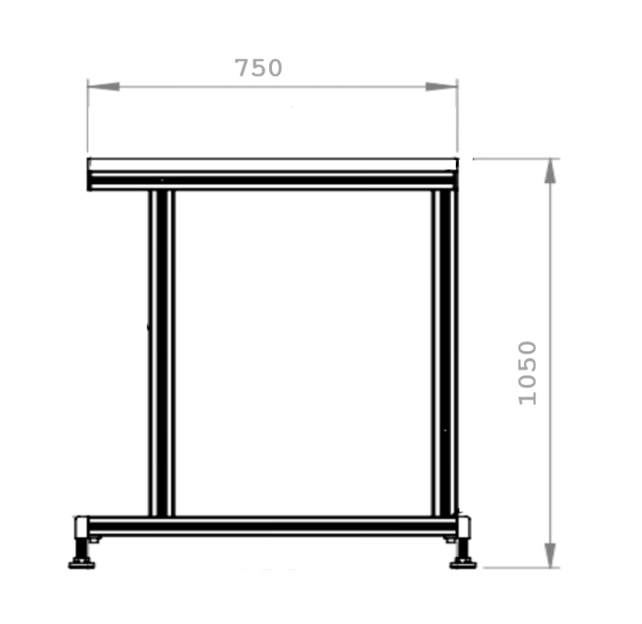 Worktable Standing - Plywood 25mm - Image 3