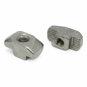 T Nut (Hammer Nut) Slot 10, M4 Nickel